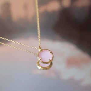 COLLIER ALHENA - QUARTZ ROSE