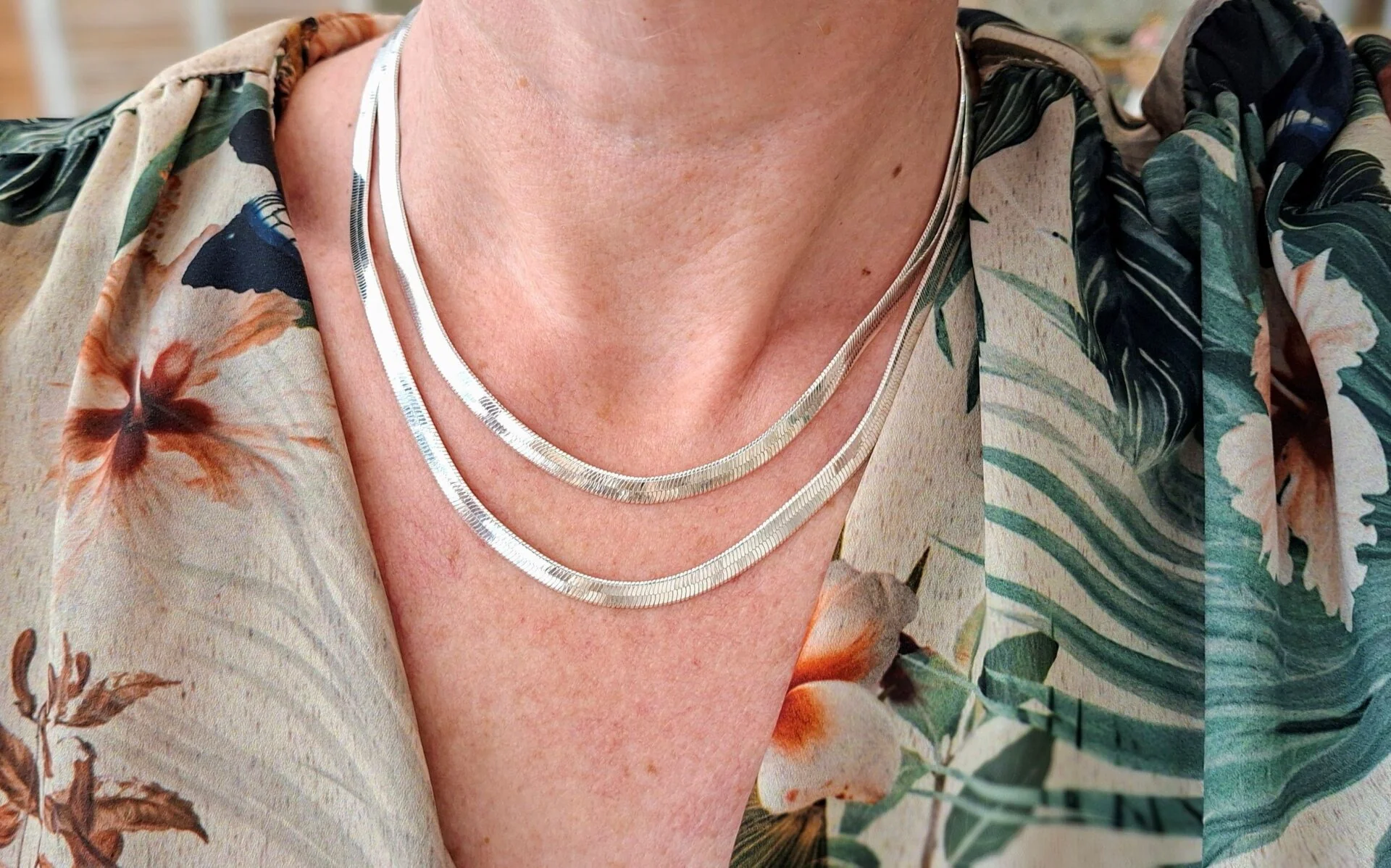 Collier RIVIÈRE argenté – Image 2